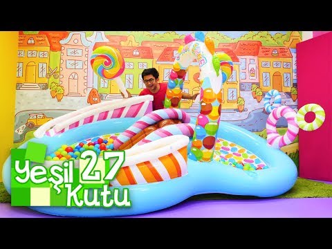 Lollipop Şişme top havuzu açılımı. Yeşil Kutu 27