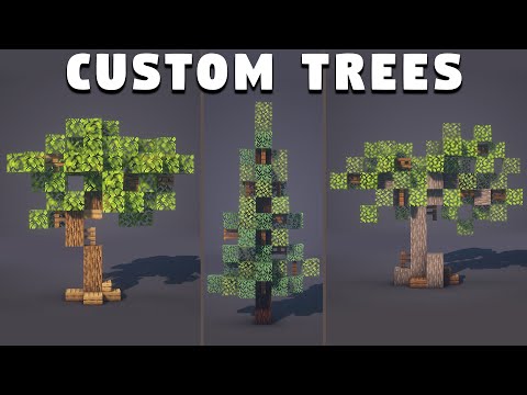 Cryptozoology - How to Build Custom Trees in Minecraft! (Tutorial)