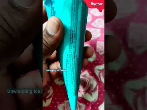 Turbo Chocolate Cone Ice Cream | Cone Ice Cream | Havmor Ice Cream | Unwrapping Ice Cream #shorts
