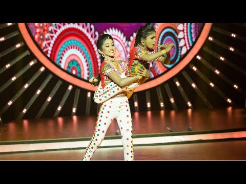 D4 Junior Vs Senior I Saniya & Isha's Dandiya performance I Mazhavil Manorama