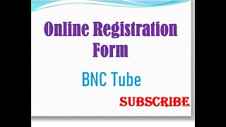 How to create online registration form
