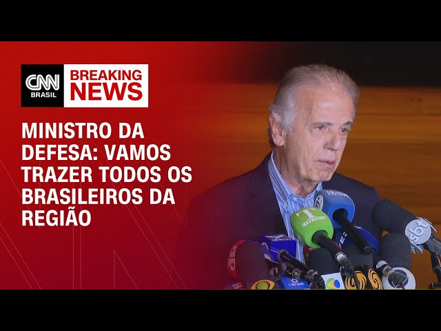 Ministro da Defesa: Vamos trazer todos os brasileiros da região |  CNN NOVO DIA
