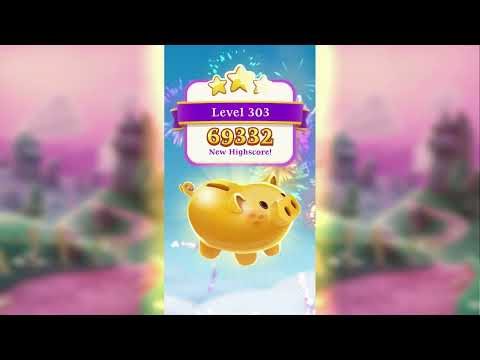Bubble Witch 3 Saga Level 301-305 Gameplay | Funny Games