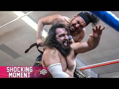 Anthony Greene brutalizes Rip Byson with his own leather strap! - Limitless Wrestling (NOAH, GRIND)