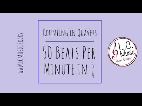 Metronome - Counting in quavers - 3/4 - 50 bpm
