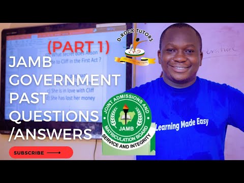 JAMB & POST UTME CBT GOVERNMENT PAST QUESTIONS (1-20) | 2023 PREPARATORY QUESTIONS