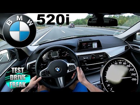 2019 BMW 520i G31 Touring 184 PS TOP SPEED AUTOBAHN DRIVE POV