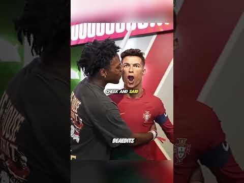 when IShowSpeed vs Ronaldo and Messi Statue 😂🤯 #shorts