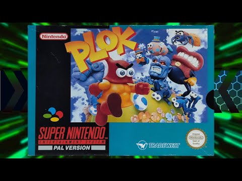 Plok. SNES playthrough. Longplay/walkthrough/guide. No Commentary