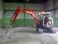 Kubota 161-3 Midi Excavator Breaking up Concrete ...
