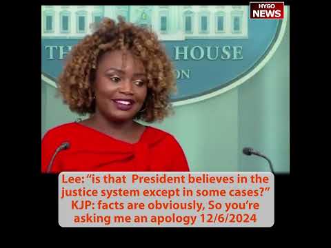 KJP: Biden 'preemptive pardons'; Lee: President believes in justice system except in some cases?