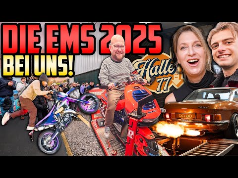 Viel CHAOS in kurzer Zeit! - EMS Zeit in der Halle 77 - Prüfstand, Interviews & Mofa-Action!