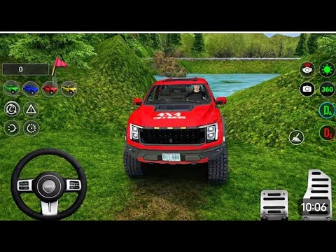4x4 off-road Jeep simulator gameplay - Android games 