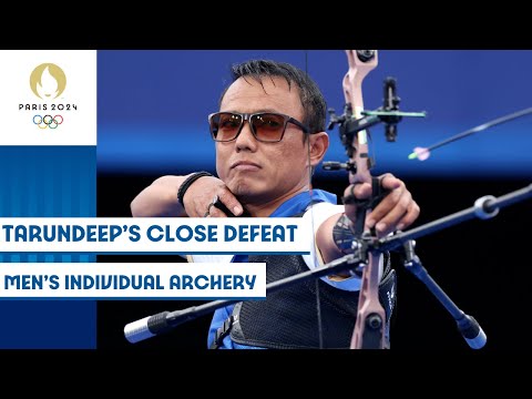 Tarundeep Rai falls to Tom Hall in men's individual archery 🏹 | Paris 2024 highlights