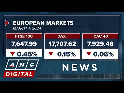 European markets in the red as traders brace for the European Central Bank's policy decision ANC