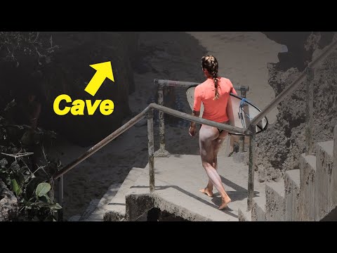 Walk Through This Cave For A Surf – Uluwatu