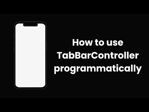 How to use TabBarController programmatically | Swift  | Xcode 15.2
