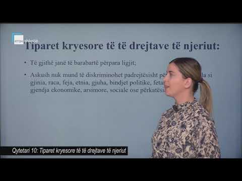 Qytetari 10 - Tiparet kryesore të të drejtave të njeriut
