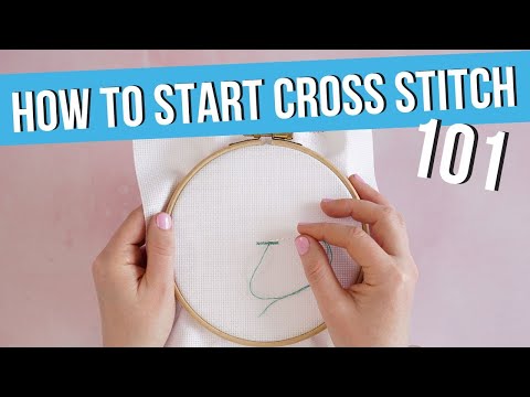 Cross Stitch Basics: How to Start a Cross Stitch thread | Caterpillar Cross Stitch