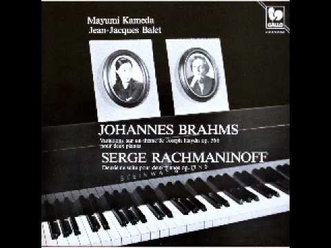 Rachmaninoff Second Suite for two pianos, Introduction. Mayumi Kameda and Jean Jacques Balet