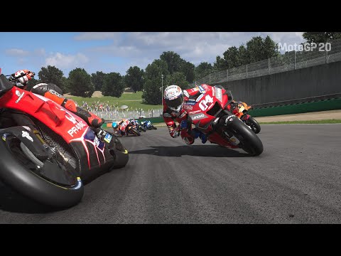MotoGP 20 PS4 pro gameplay with Andrea Dovizioso