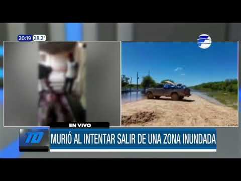 Murió al intentar salir de una zona inundada