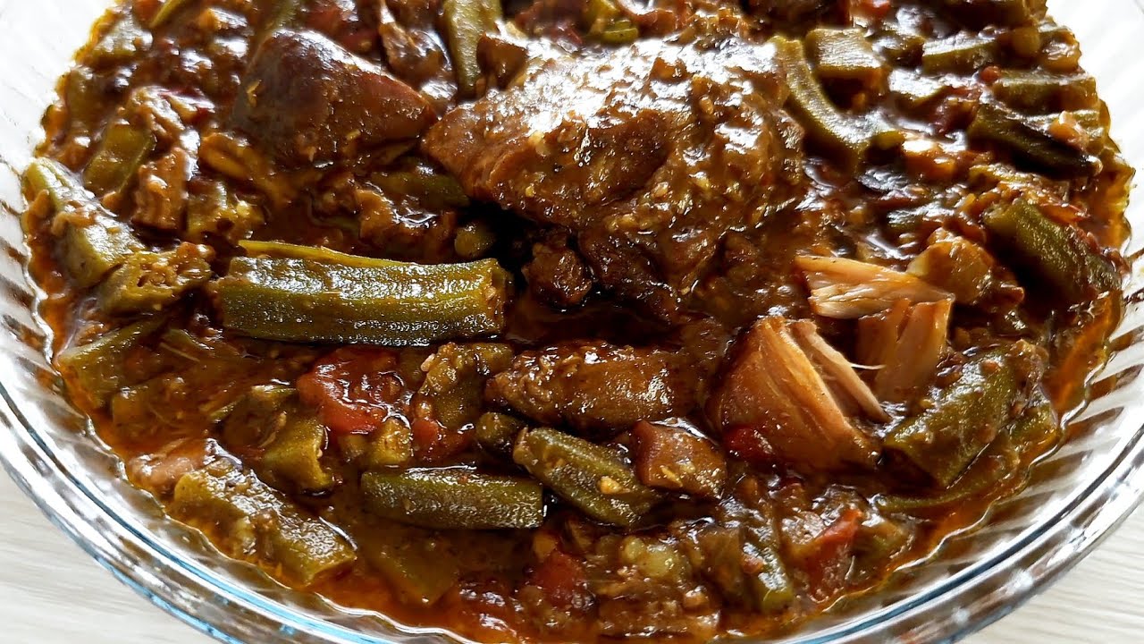 اطيب والذ باميه باللحم