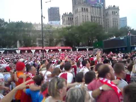 tańczą go kibice.... strefa kibica warszawa POLSKA- CZECHY 16.06.2012