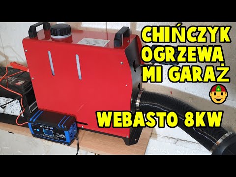 Chińskie webasto 8kW ogrzewanie garażu - pierwsze uruchomienie i testy