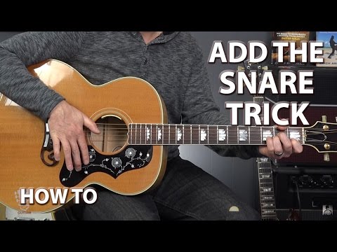 How to Add the SNARE TRICK to Your Guitar Playing - Percussive Guitar