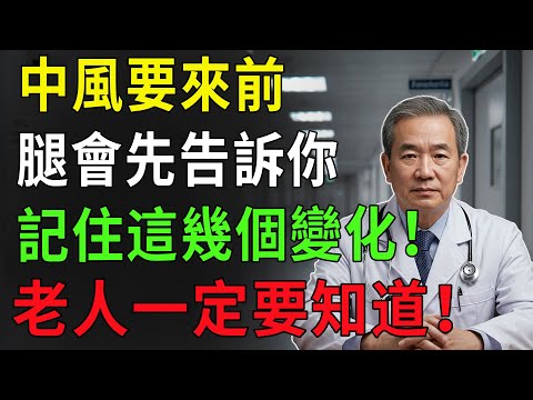 醫師警告：八成腦中風從腿開始！60歲後出現這7大警訊，及早發現能救命！