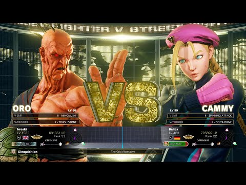 SFV Champion Edition 🔥 Broski (Oro) Vs Baliox (Cammy) 🔥 Online Match's 01-21-2023