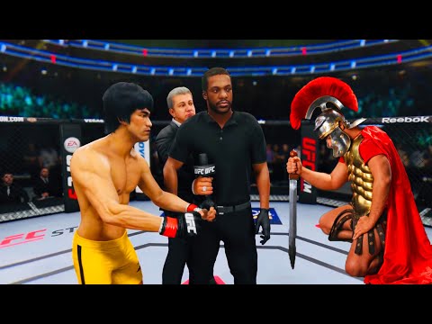 🔥  Bruce Lee vs. Gladiator Spartacus (EA Sports UFC 4)