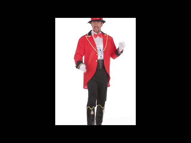 Vídeo relacionado con Disfraz de Domador Circo Vintage para Mujer y Hombre Adultos - Chaqueta Manga Larga, Traje Actuación Carnaval, Halloween Cosplay