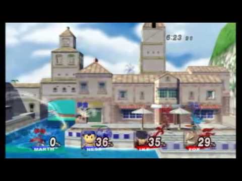 Ike and Fox (Ryko and Rookie) vs Ness and Marth (Zro and Dark Pch) 3/5