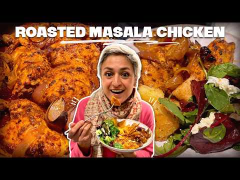 Spiced Roast Chicken Thighs and Potatoes