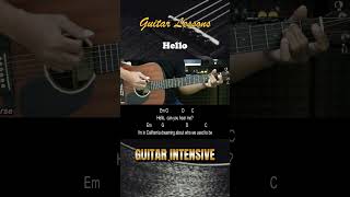 Hello - Adele | EASY Guitar Lessons for Beginners - Chord &amp; Strumming Pattern