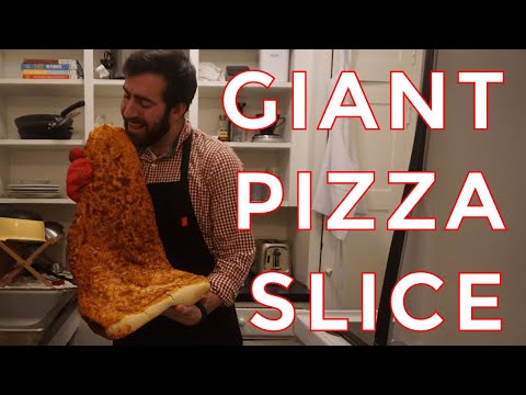 How to Make a Giant Pizza Slice - Homemade