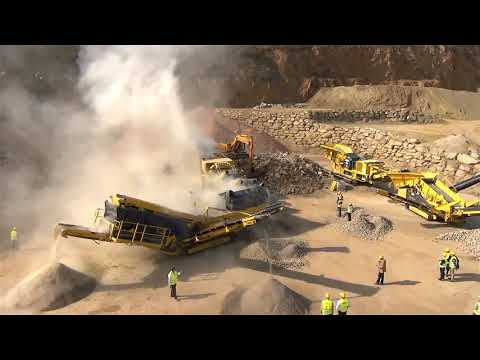Keestrack Demo days at Hengl quarry in Limberg Austria 2014