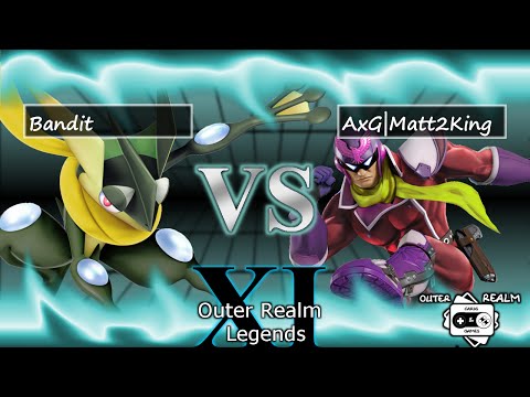 ORLXI - AxG Matt2King (Falcon, Cloud) vs. Bandit (Greninja) - POOLS - Smash 4 - Wii U