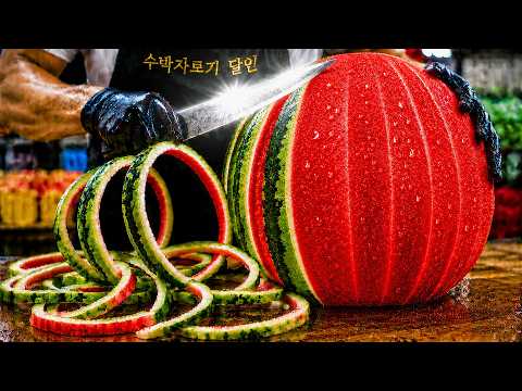수박 껍질을 통째로 벗긴다고?! 50년 2대째 과일 달인의 놀라운 기술 TOP3