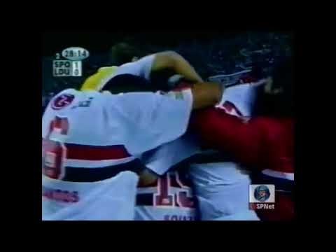 Gol Luís Fabiano vs LDU - Libertadores de 2004