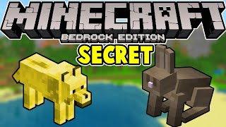 Minecraft Bedrock: Giant Rabbit & Dyeable Wolf (SECRET MOBS)