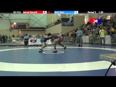 University Nat`ls FS  60 KG / 132.25 lbs: Jarrod Garnett vs. Nick Soto