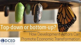 DCED webinar: Top-down or bottom-up? How development actors can promote economic transformation video