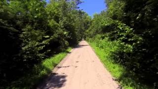 preview picture of video '05 Cedar Valley Trail Iowa, Urbana to Brandon 2.7K Bike Helmet POV'