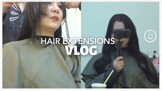 DOING HAIR EXTENSIONS FOR THE FIRST TIME in KOREA | famous Korean Hair Extensions Salon Add'B