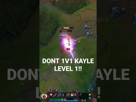 DONT 1V1 KAYLE Lvl 1! #short #shorts #leagueshorts #leagueoflegends #leaguehighlights #kayle #fiora