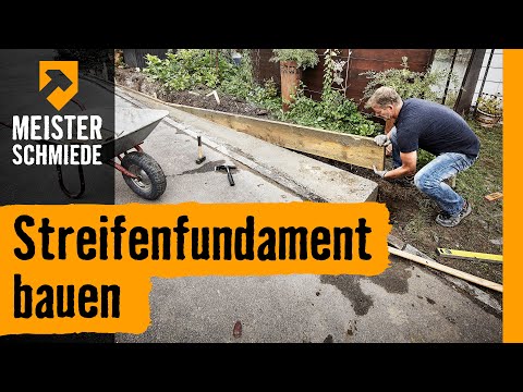 Streifenfundament bauen | HORNBACH Meisterschmiede