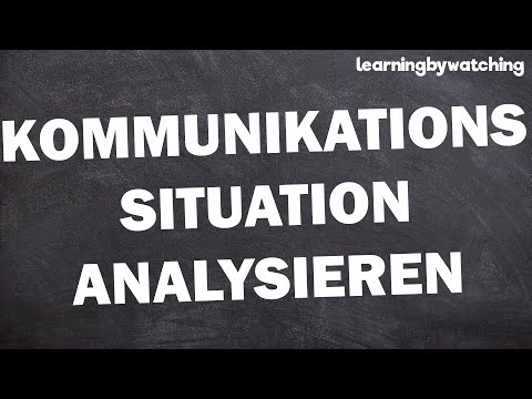 Write an analysis of a communication situation!